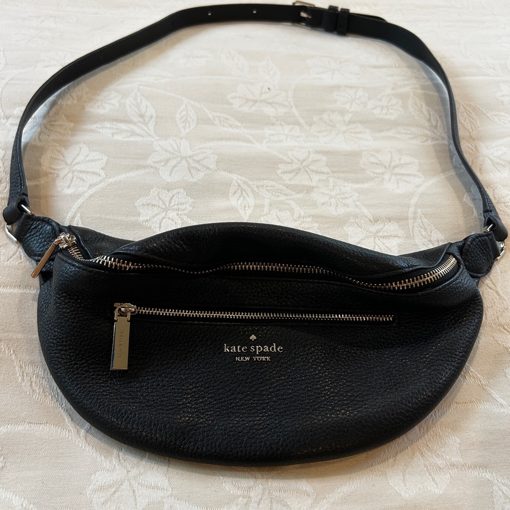 Kate Spade Black Pebbled Leather Crossbody Bag